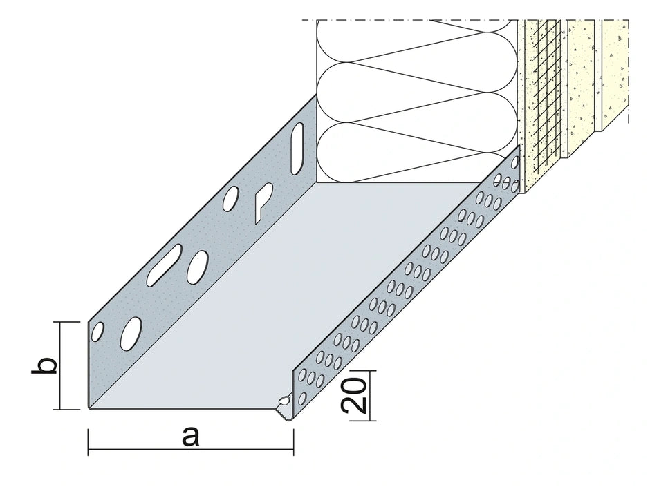 EWI Base Rail / Starter Track 140mm Width