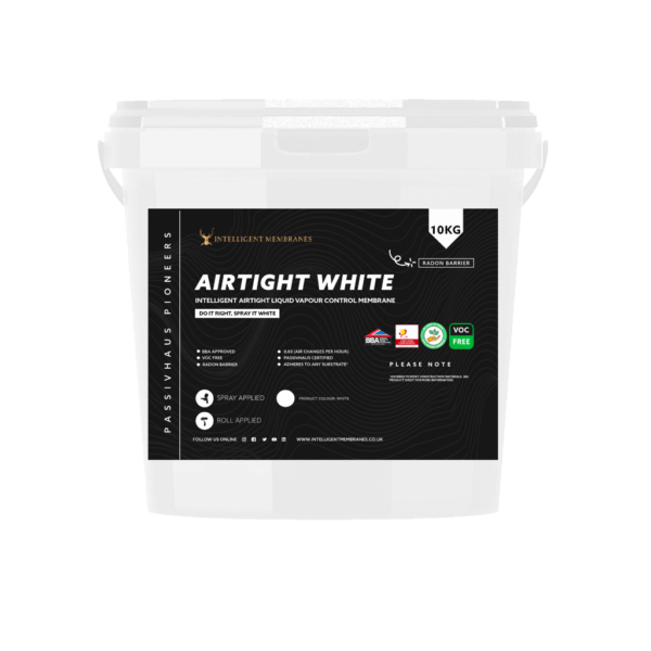 Intelligent Membranes Airtight White Internal Airtight Vapour Control Paint (Brush)