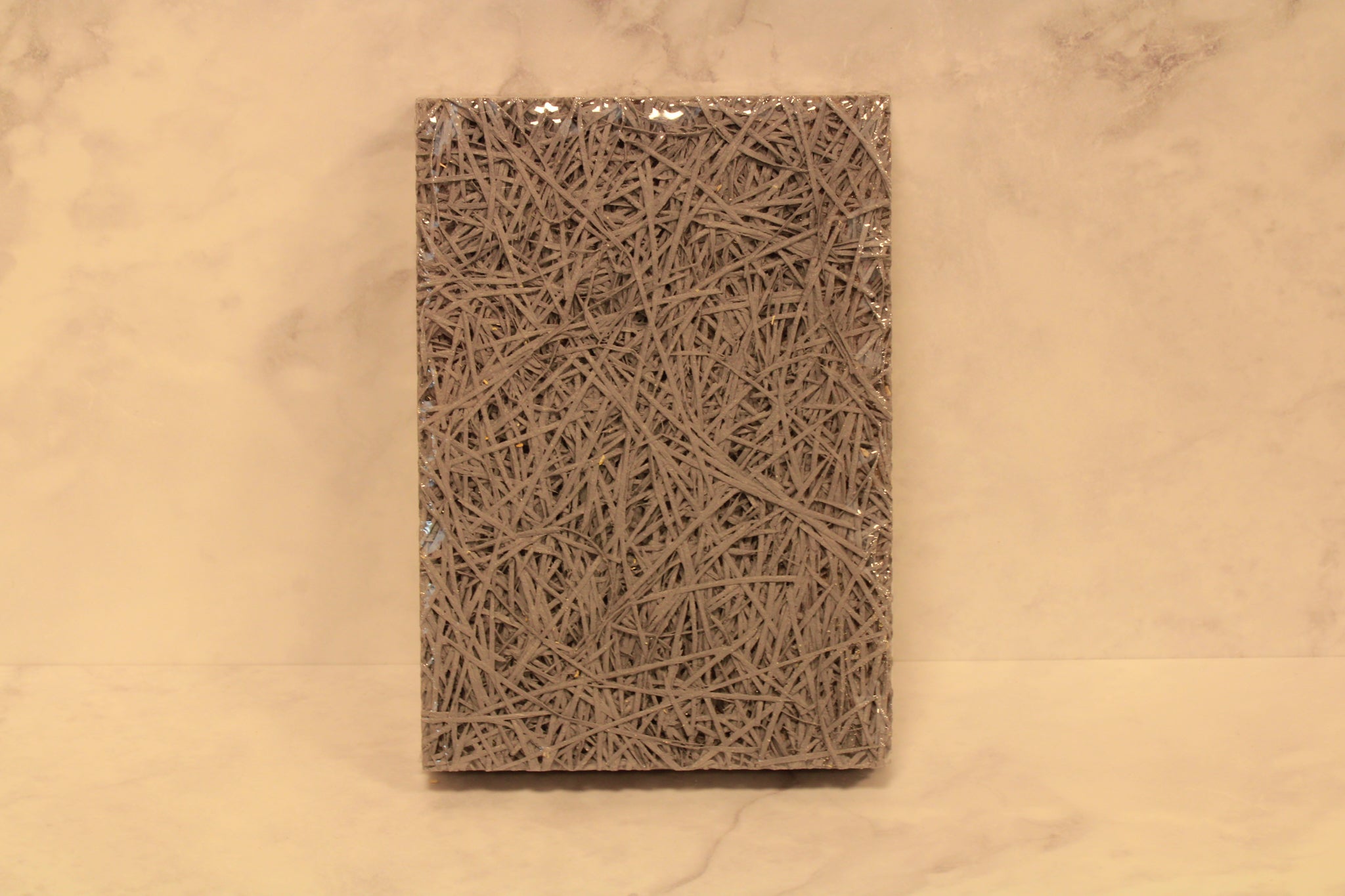 Cewood Wood Wool Boards Samples in dark grey