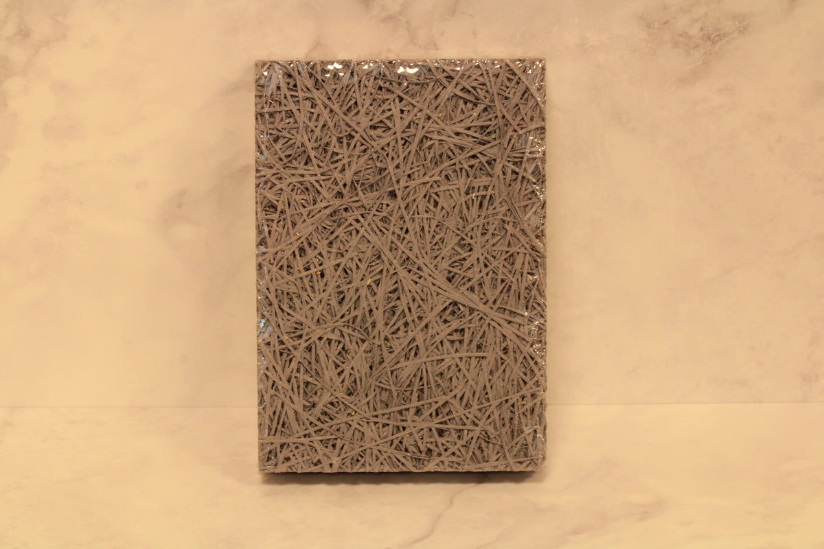 Cewood Wood Wool Boards Samples in dark grey
