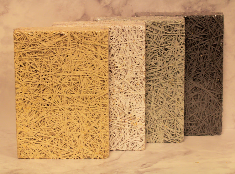 Cewood Wood Wool Boards Samples in various colours