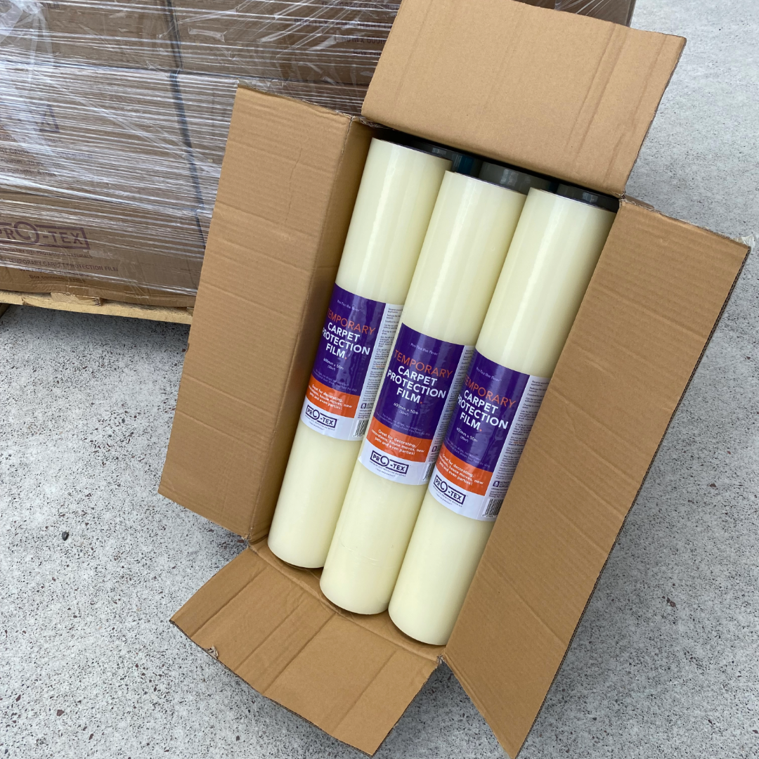 PRO-TEX Temporary Carpet Protection Film - 50m (PALLET of 144 rolls) | Insulation Merchant