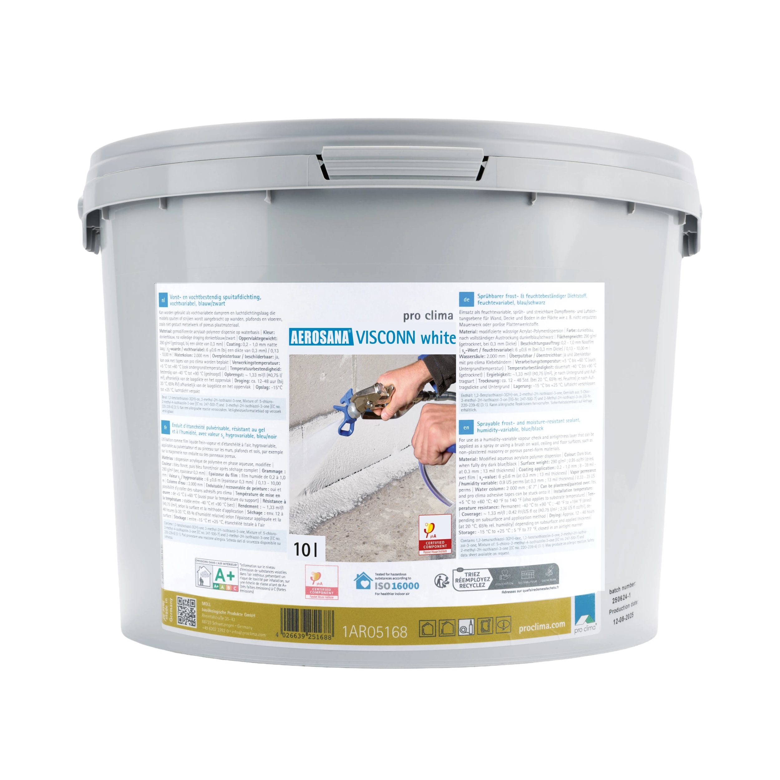 Pro Clima Aerosanna Visconn Spray/Paintable Airtight Sealant Membrane
