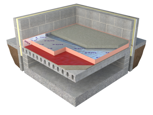 100mm Unilin (Xtratherm) Safe-R Phenolic Foam Underfloor Board SR/UF - per board