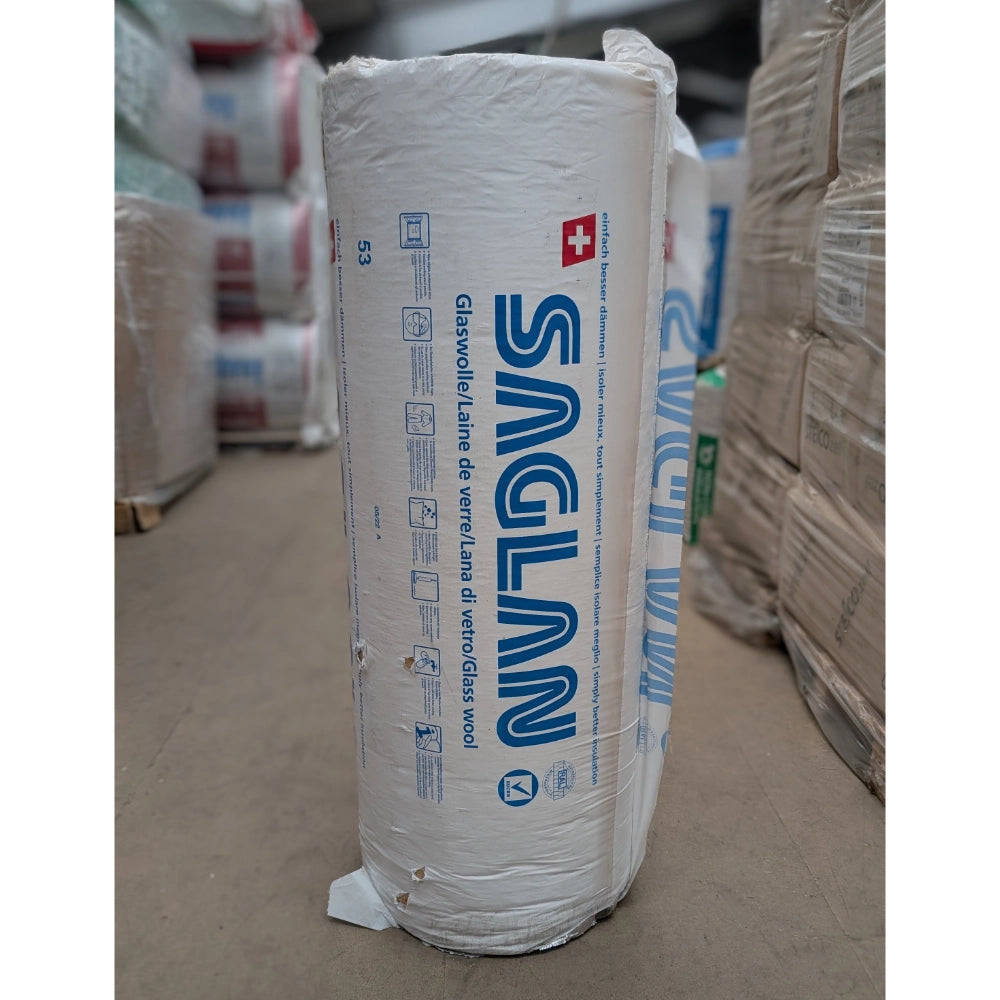 SAGER Saglan T-SI-K 30 A (Glass wool, crimp wrapped, foil faced) - 6500mm x 1200mm x 50mm (7.8m²)