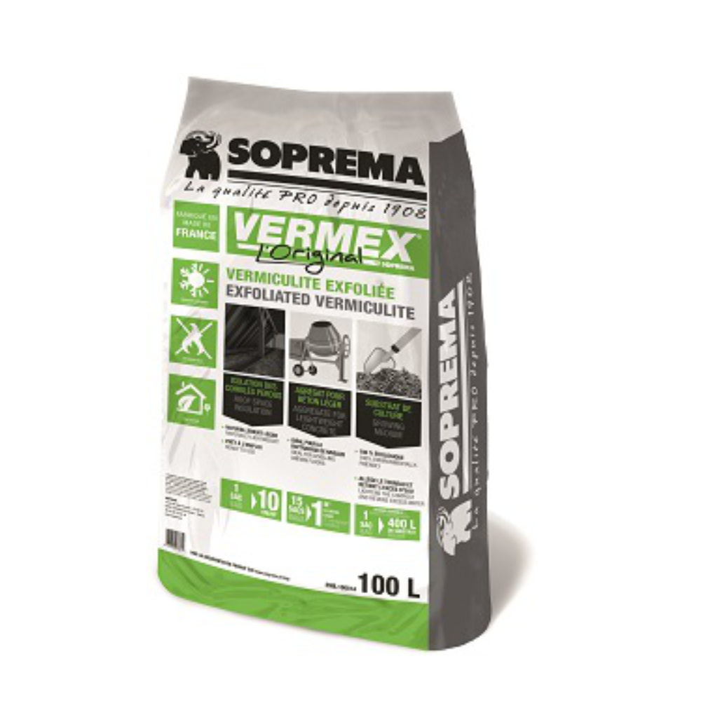 Soprema Vermex G Vermiculite Insulation - 100L Bag | Insulation Merchant