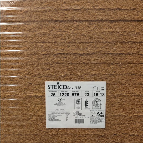 25mm STEICO Flex (Inserts for I-Joists) - 1220mm x 575mm (per slab)