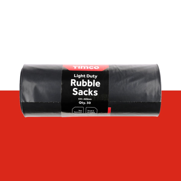TIMCO Rubble Sacks Light Duty - 535 x 820mm (30 p/roll)