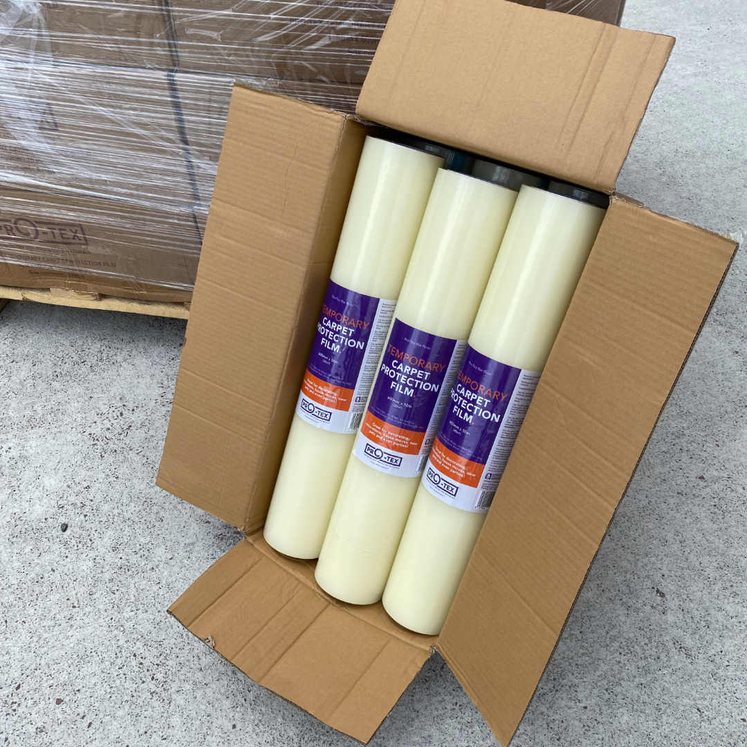 PRO-TEX Temporary Carpet Protection Film - 50m (PALLET of 144 rolls)