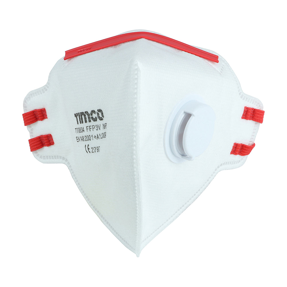 TIMCO FFP3 Fold Flat Mask with Valve (Pack of 3)