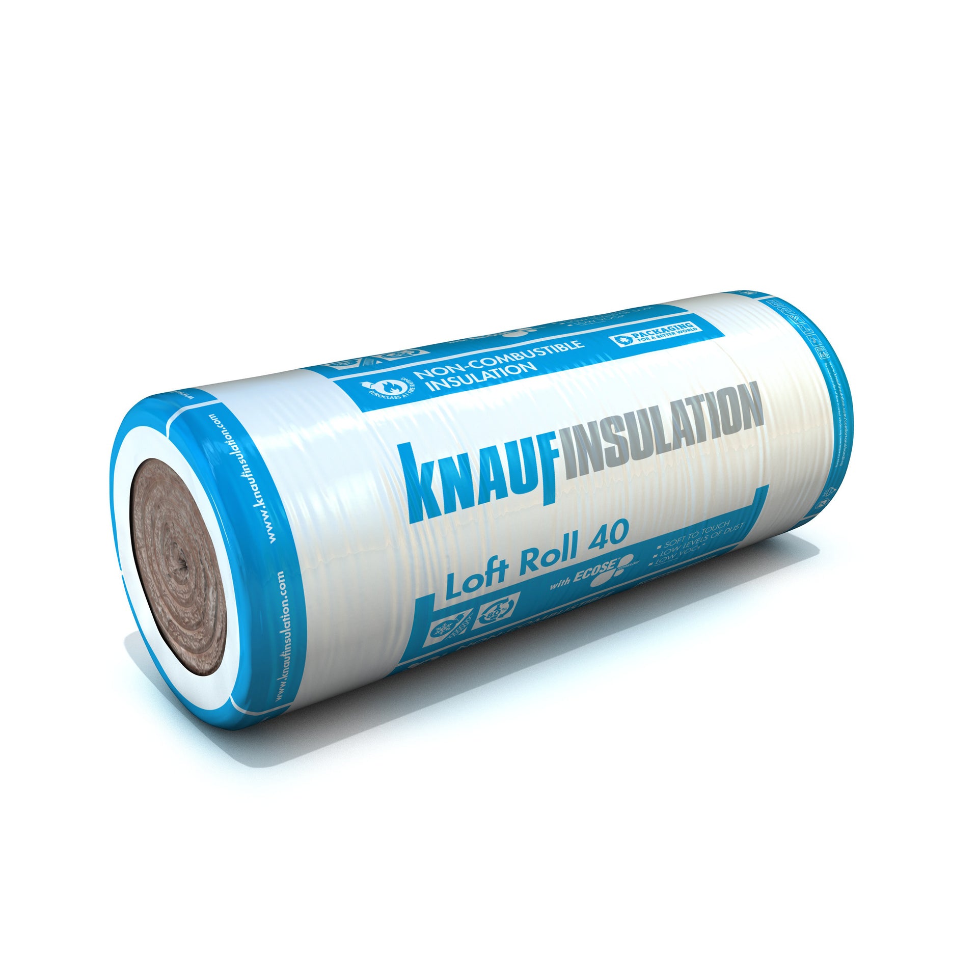 200mm Knauf Loft Roll 40 (Combi-Cut) - 1140mm x 4.85m | Insulation Merchant