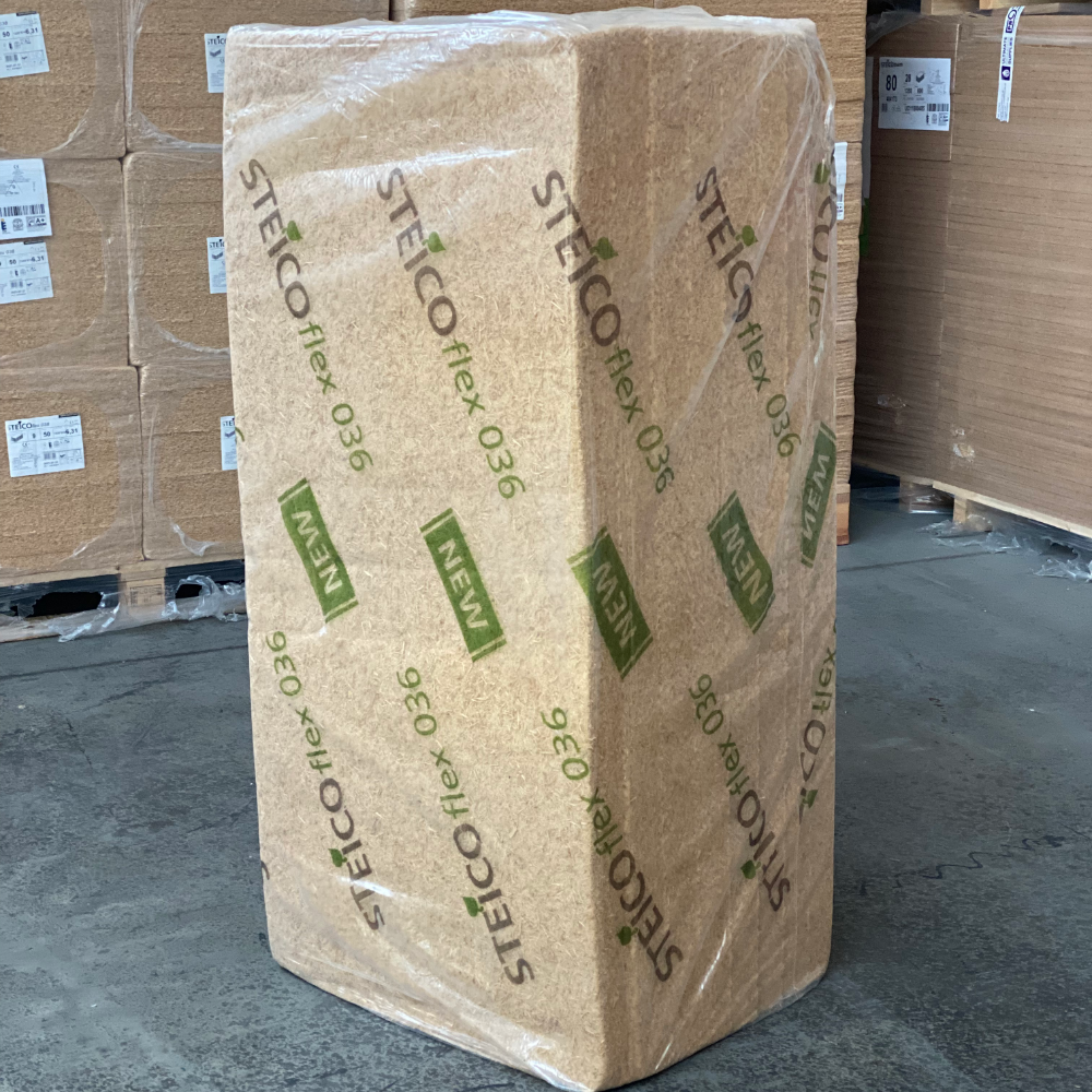 60mm STEICO Flex 036 - 575mm x 1190mm (5.474m² / 8 per pack) | Insulation Merchant