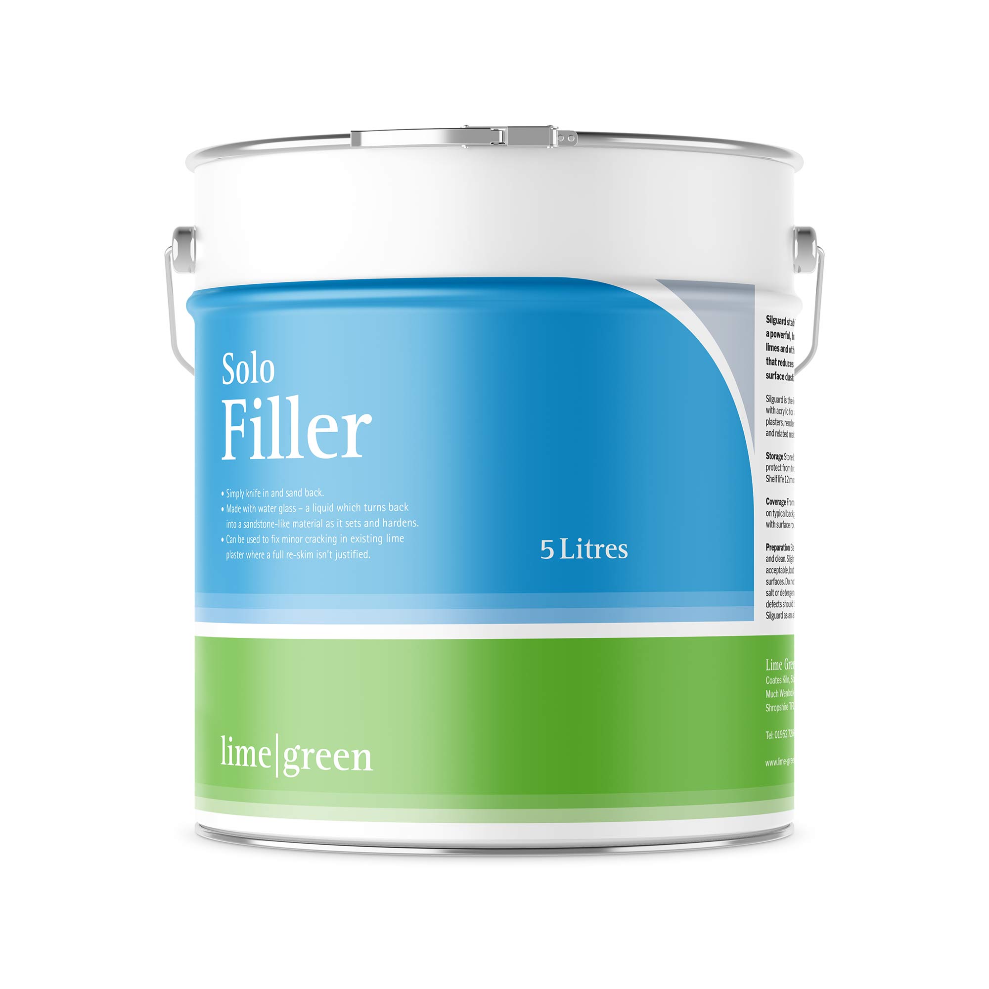 Lime Green Solo Filler - 5 Litres