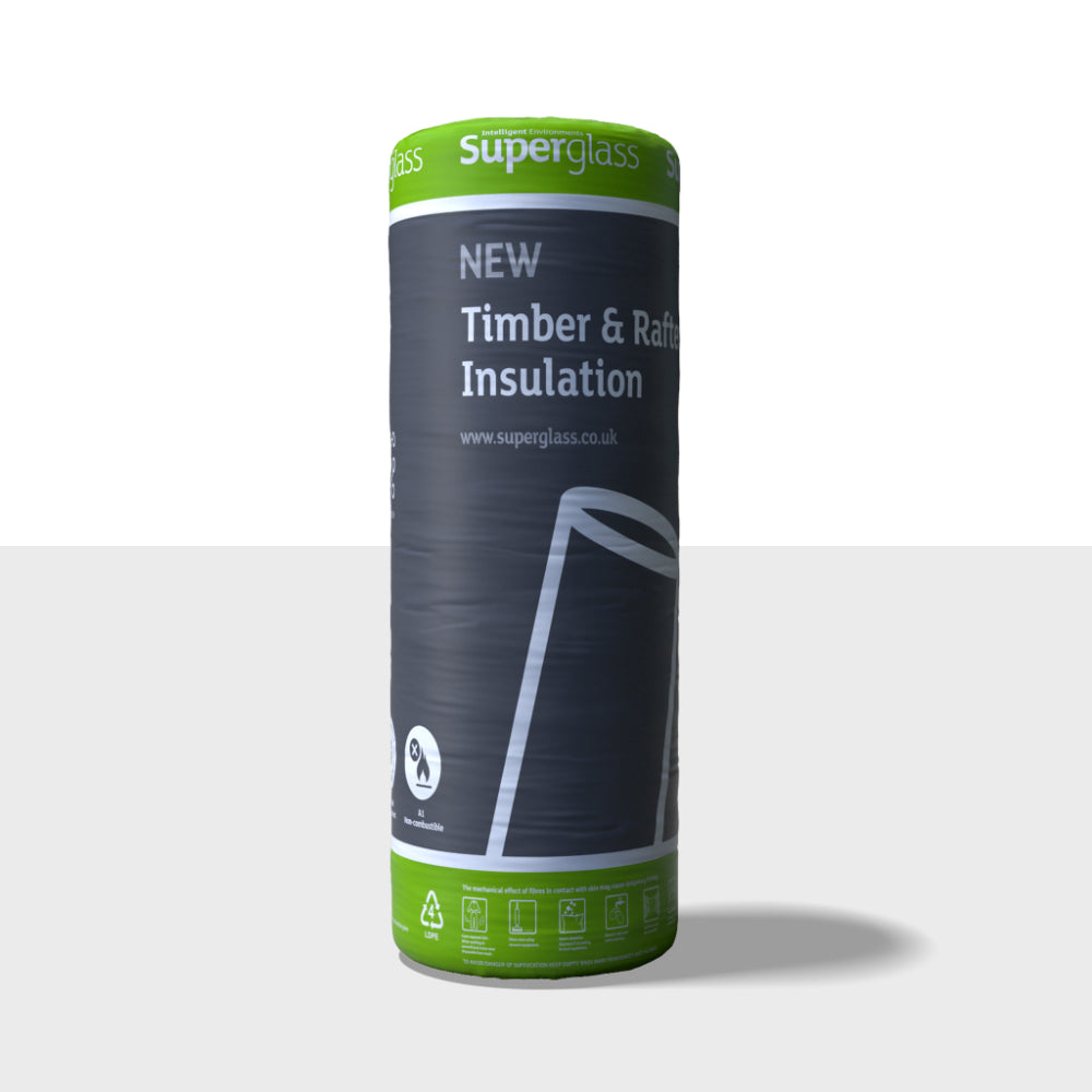 Plastic Rafter Rolls 90mm Superglass Timber & Rafter Roll 40 | Insulation Merchant