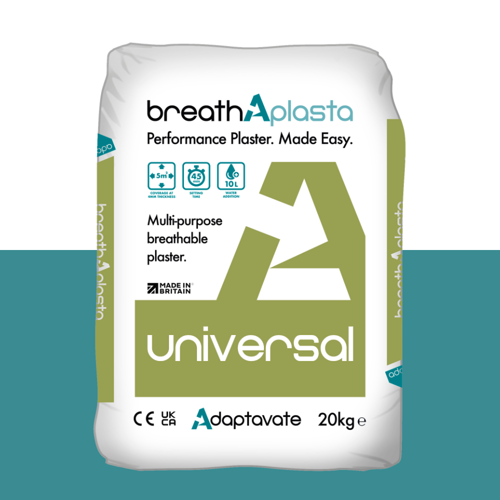 ADAPTAVATE breathAplasta Universal (Natural Breathable Plaster) - 20Kg bag | Insulation Merchant