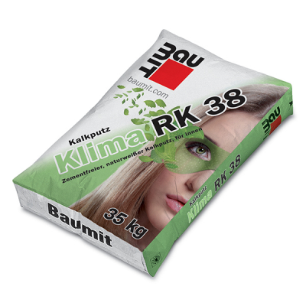 35kg Baumit Klima RK 38 Cement-free, natural white lime render