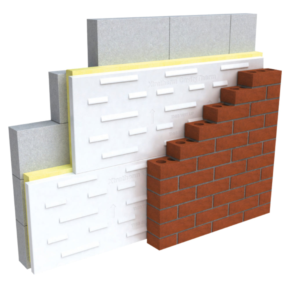 75mm Unilin (Xtratherm) CavityTherm CT/PIR Cavity Wall Boards