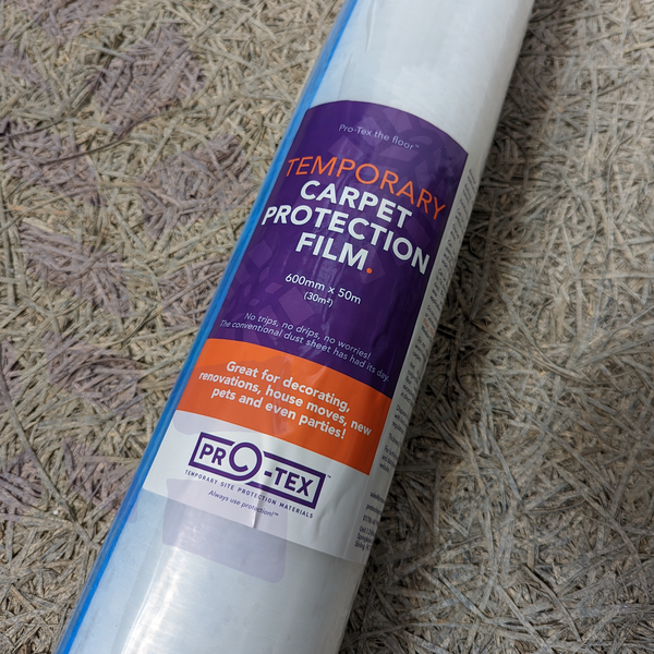 PRO-TEX Temporary Carpet Protection Film - 50m x 600mm (70mu)