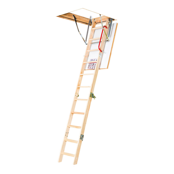 FAKRO LWK Komfort (60 x 120cm) - 3 Section Wooden Loft Ladder