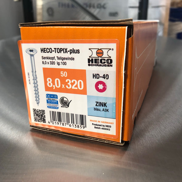 HECO-Topix-Plus Timber Fixing Screw - 8,0 x 320mm