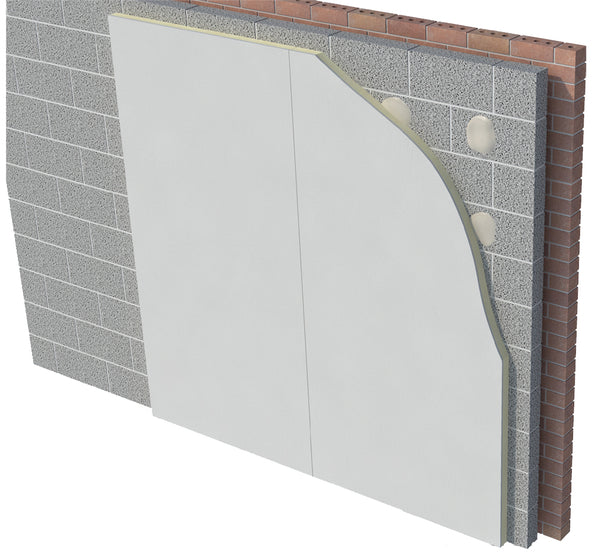 37.5mm SPEEDLINE Insulated PIR Plasterboard - Per Board