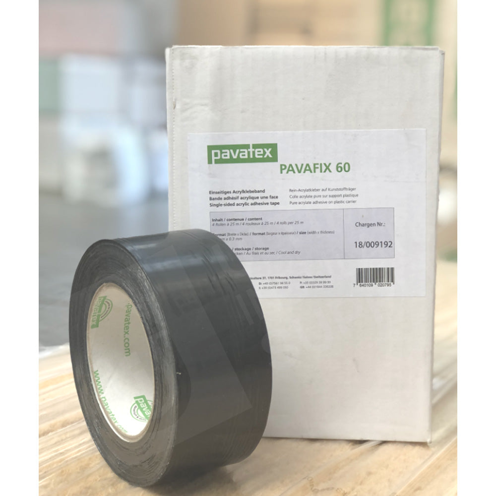 PAVATEX Pavafix 60 Acrylic Adhesive Tape - 25m x 60mm