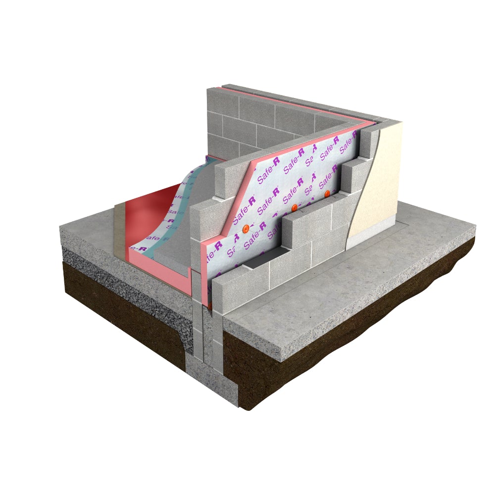 25mm Unilin (Xtratherm) Safe-R Phenolic Foam Board - per board