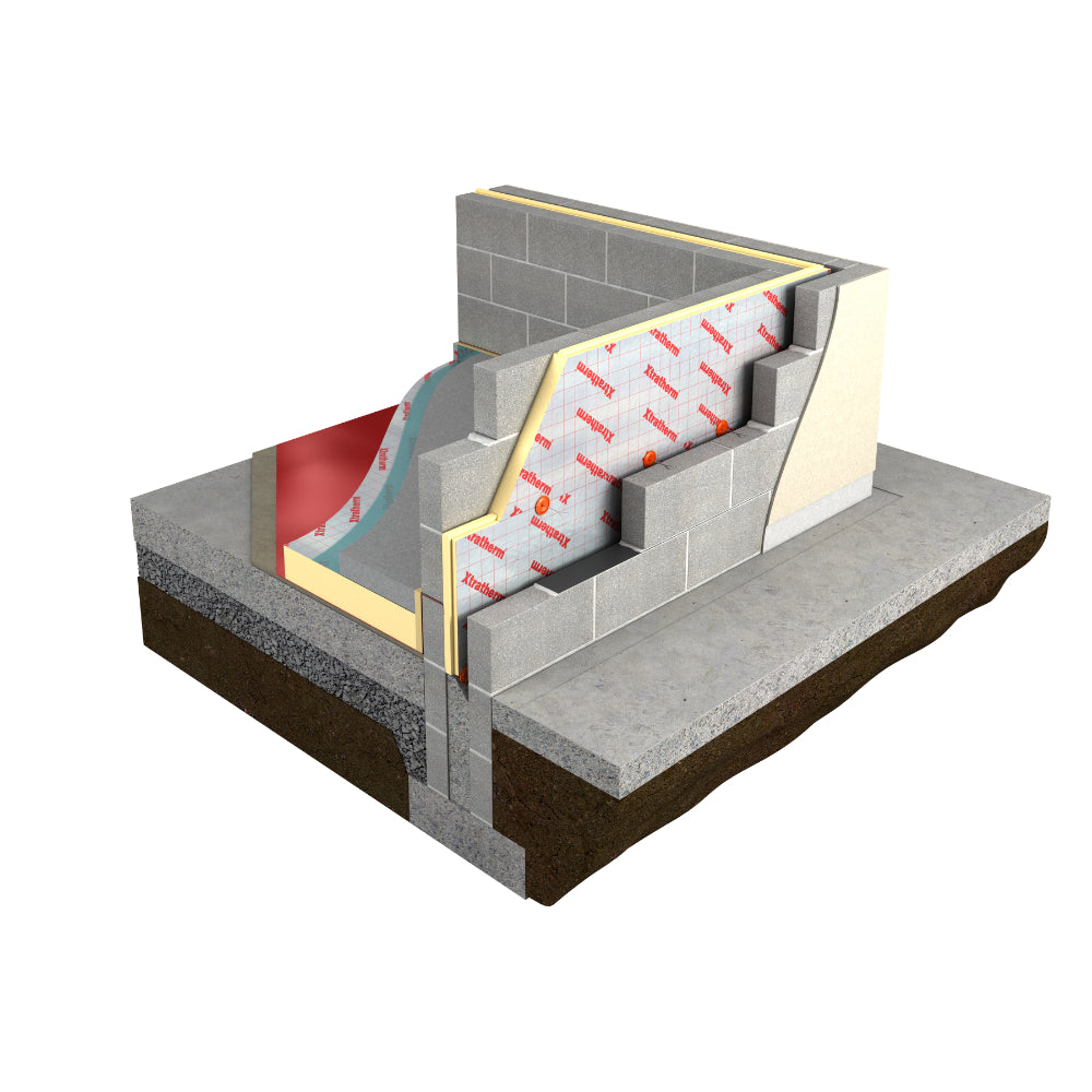 50mm Unilin (Xtratherm) Thin-R XT/CW T&G Partial Fill Cavity Wall Board - per board