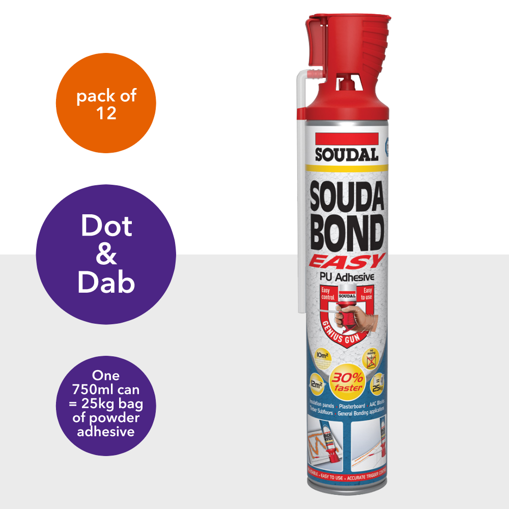 SOUDAL Soudabond Easy - 750ml Genius Gun [Pack of 12]